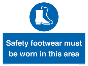 MP7842: Safety footwear must be worn in this area