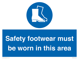 MP7842: Safety footwear must be worn in this area