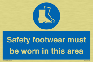 MP7842: Safety footwear must be worn in this area