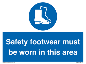 MP7842: Safety footwear must be worn in this area