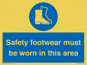 MP7842: Safety footwear must be worn in this area