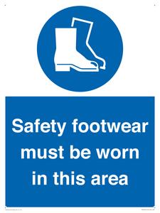MP7842: Safety footwear must be worn in this area