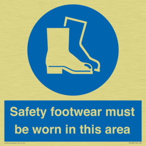 MP7842: Safety footwear must be worn in this area