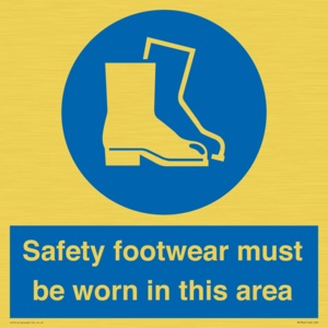 MP7842: Safety footwear must be worn in this area