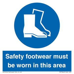 MP7842: Safety footwear must be worn in this area