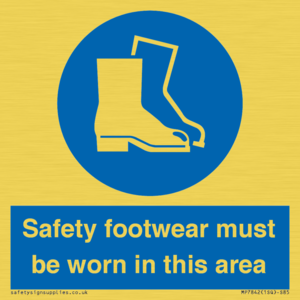 MP7842: Safety footwear must be worn in this area