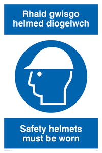 MP931: rhaid gwisgo helmed diogelwch