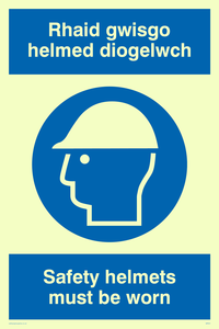 MP931: rhaid gwisgo helmed diogelwch