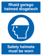 MP931: rhaid gwisgo helmed diogelwch