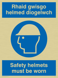 MP931: rhaid gwisgo helmed diogelwch