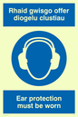 MP934: rhaid gwisgo offer diogelo clustiau
