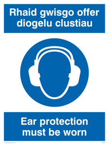 MP934: rhaid gwisgo offer diogelo clustiau