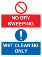 MPV16427: NO DRY SWEEPING - WET CLEANING ONLY