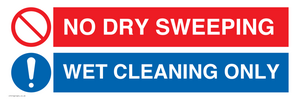 MPV16427: NO DRY SWEEPING - WET CLEANING ONLY
