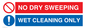 MPV16427: NO DRY SWEEPING - WET CLEANING ONLY