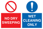 MPV16427: NO DRY SWEEPING - WET CLEANING ONLY