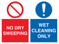 MPV16427: NO DRY SWEEPING - WET CLEANING ONLY
