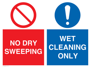MPV16427: NO DRY SWEEPING - WET CLEANING ONLY