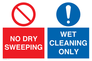 MPV16427: NO DRY SWEEPING - WET CLEANING ONLY