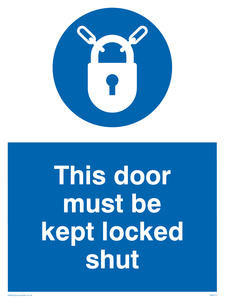 MQ215: this door must be kept locked shut