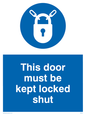 MQ215: this door must be kept locked shut