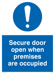 MQ222: secure door open when premises are occupied