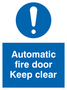 MQ245: automatic fire door keep clear