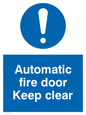 MQ245: automatic fire door keep clear