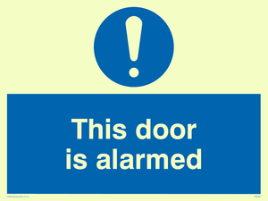 MQ260: this door is alarmed