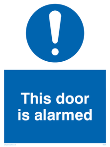 MQ260: this door is alarmed