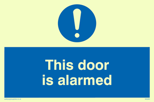 MQ260: this door is alarmed