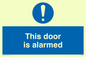 MQ260: this door is alarmed
