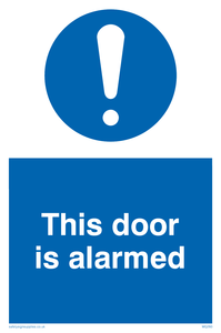 MQ260: this door is alarmed