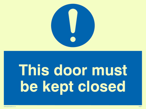 MQ641: this door must be kept closed