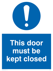 MQ641: this door must be kept closed