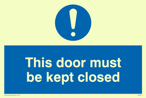 MQ641: this door must be kept closed