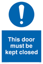 MQ641: this door must be kept closed