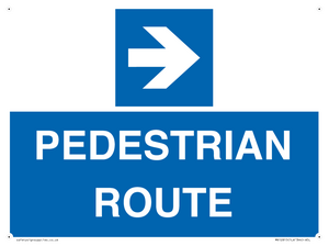 MR12815: PEDESTRIAN ROUTE - right arrow