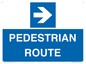 MR12815: PEDESTRIAN ROUTE - right arrow