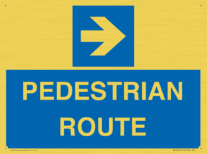 MR12815: PEDESTRIAN ROUTE - right arrow