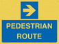MR12815: PEDESTRIAN ROUTE - right arrow