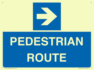 MR12815: PEDESTRIAN ROUTE - right arrow
