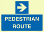MR12815: PEDESTRIAN ROUTE - right arrow