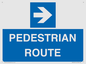 MR12815: PEDESTRIAN ROUTE - right arrow