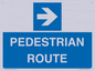 MR12815: PEDESTRIAN ROUTE - right arrow