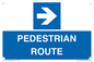MR12815: PEDESTRIAN ROUTE - right arrow