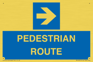 MR12815: PEDESTRIAN ROUTE - right arrow