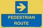 MR12815: PEDESTRIAN ROUTE - right arrow