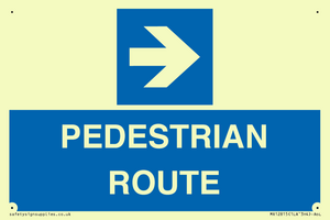 MR12815: PEDESTRIAN ROUTE - right arrow