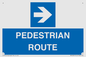 MR12815: PEDESTRIAN ROUTE - right arrow